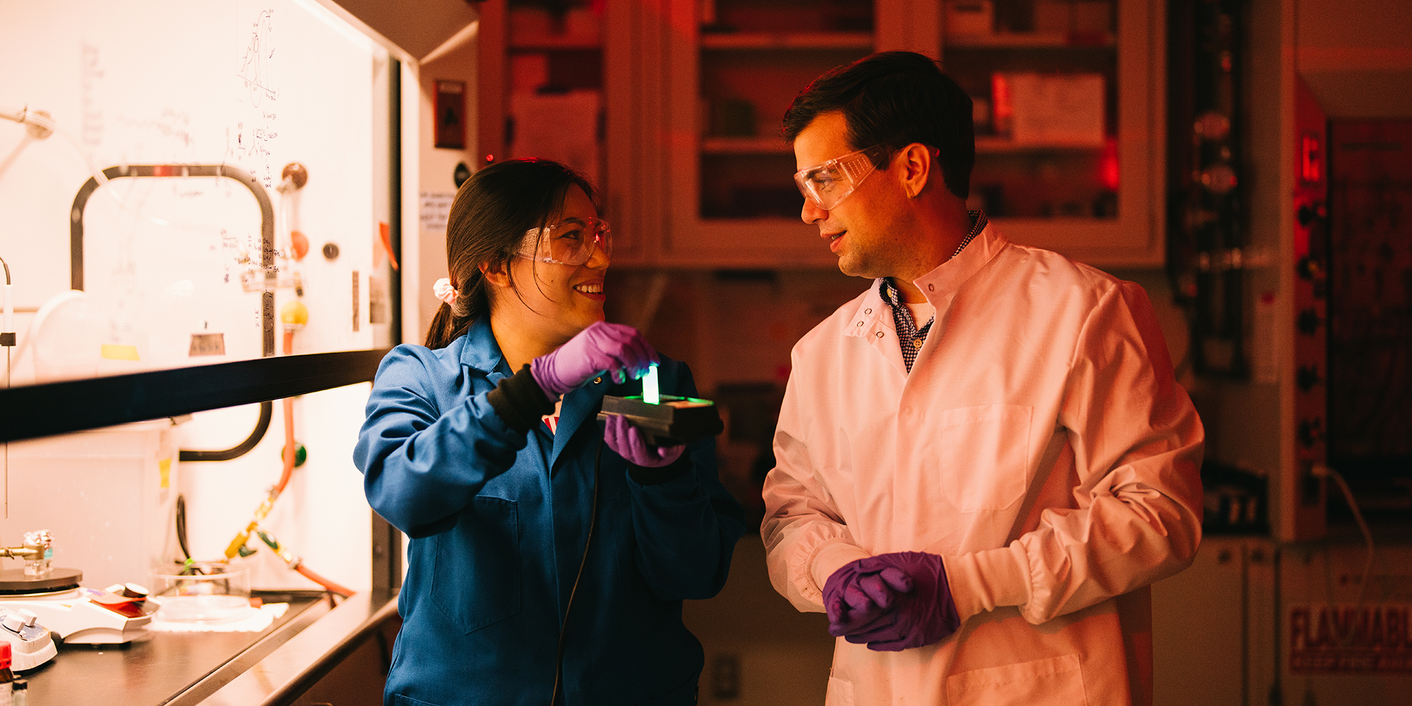 Prof Congreve and students in the Congreve lab