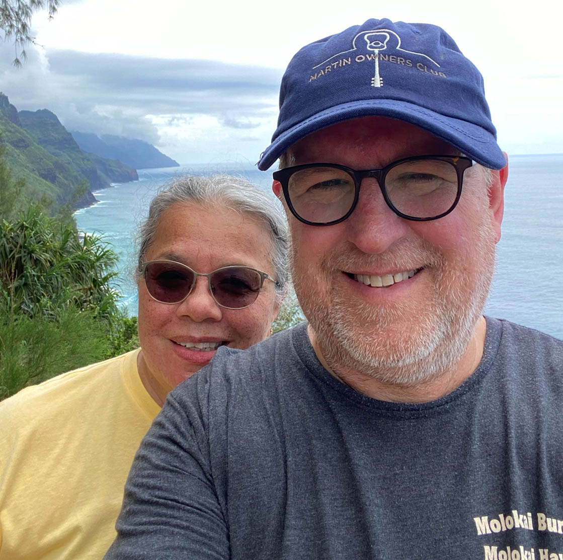 people along coastline