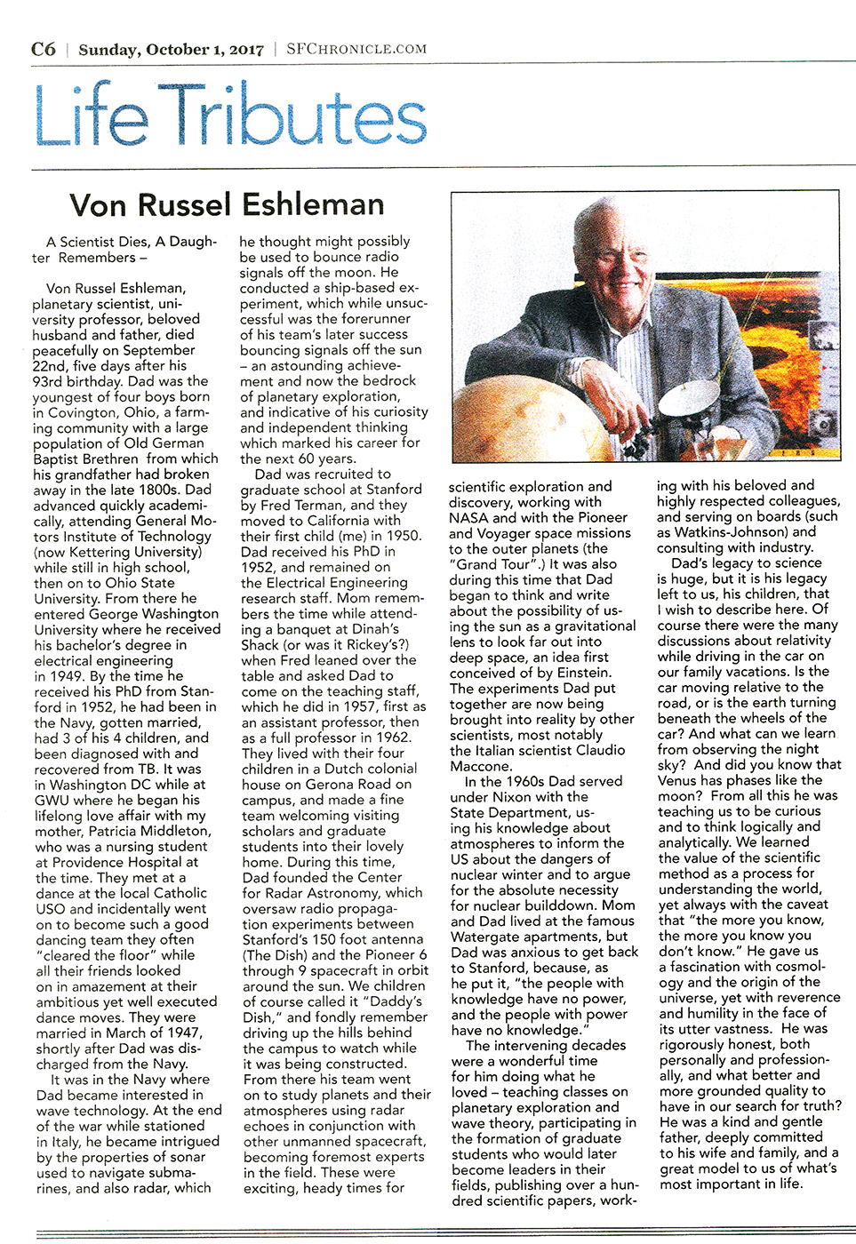 Eshleman obituary SFChronicle (jpeg)