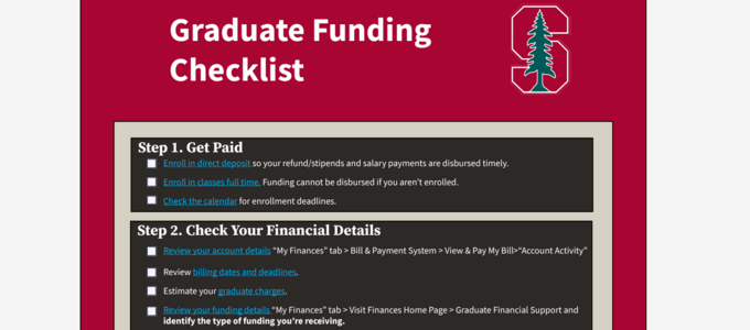 graduate funding information