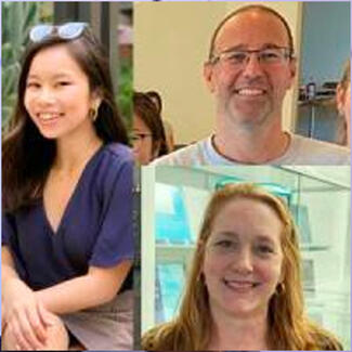 Cindy Nguyen (PhD candidate), Prof. Tsachy Weissman, and Suzanne Sims