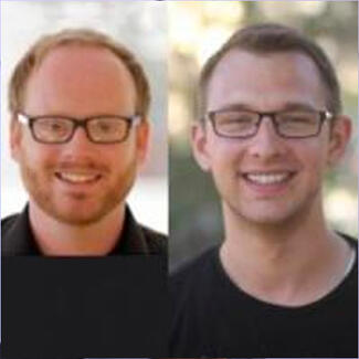 prof Gordon Wetzstein and EE PhD candidate David Lindell