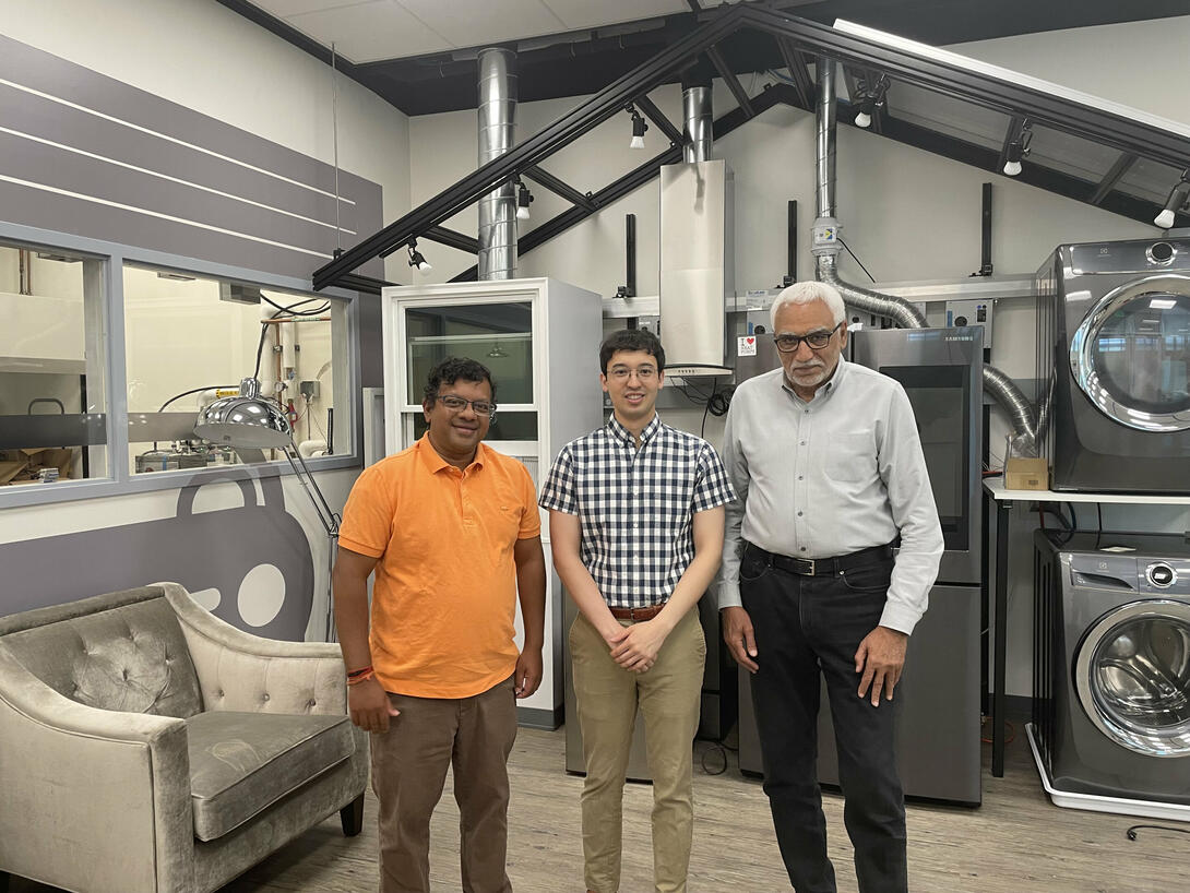 From left, Stanford University researchers Ram Rajagopal, Thomas Navidi and Abbas El Gamal. Photo Credit: Abbas El Gamal