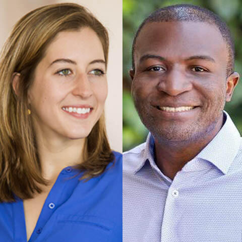 profs Caroline Trippel and Thierry Tambe 